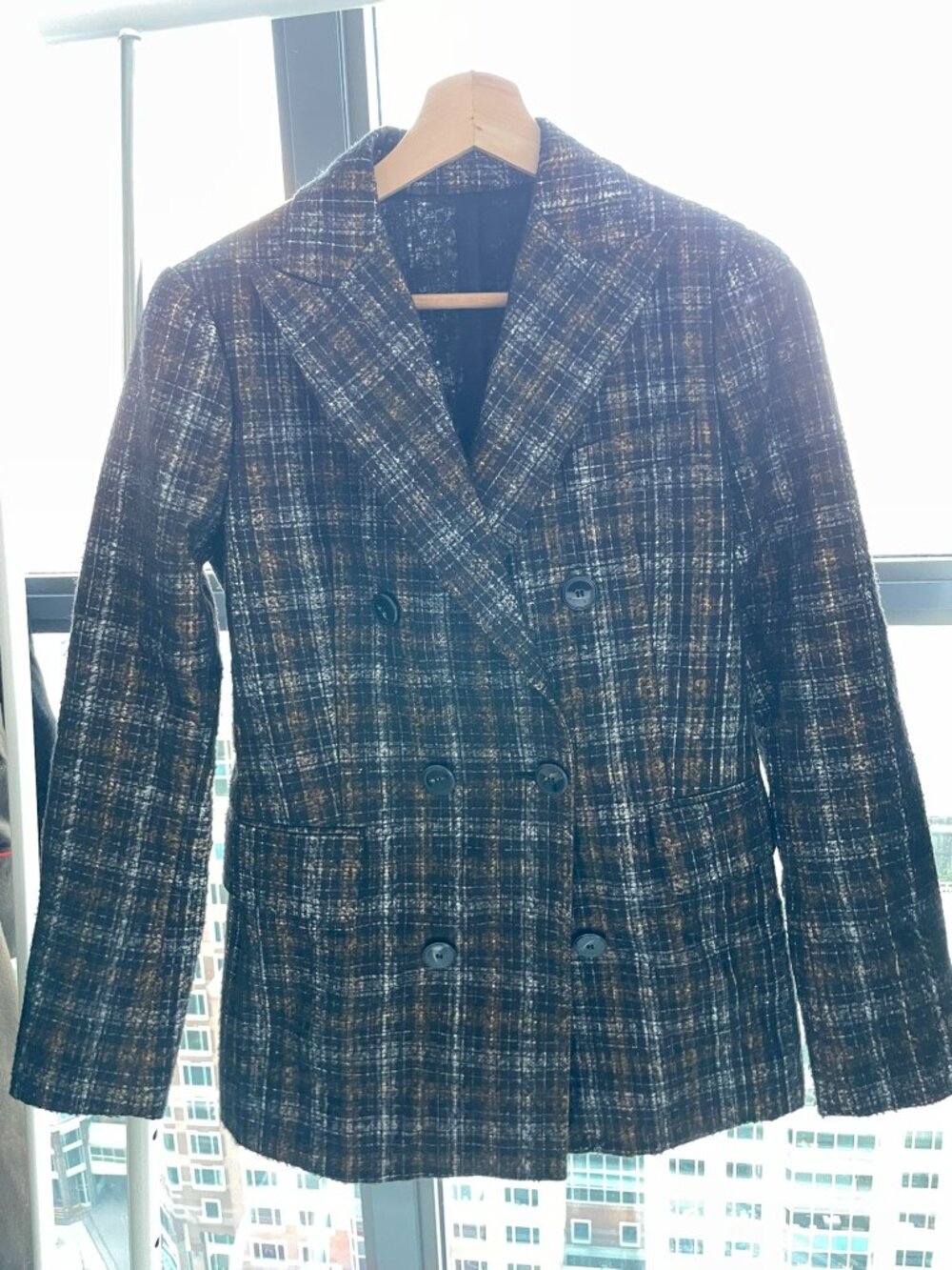 DSQUARED2 Women Plaid Double Breasted Blazer